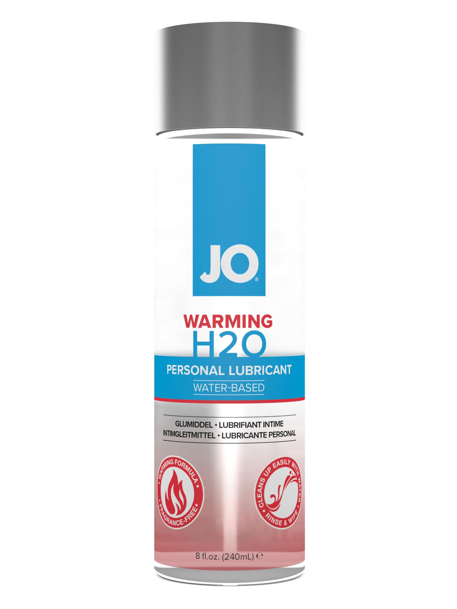 Классический согревающий гель на водной основе / JO H2O Warming 8oz - 240 мл