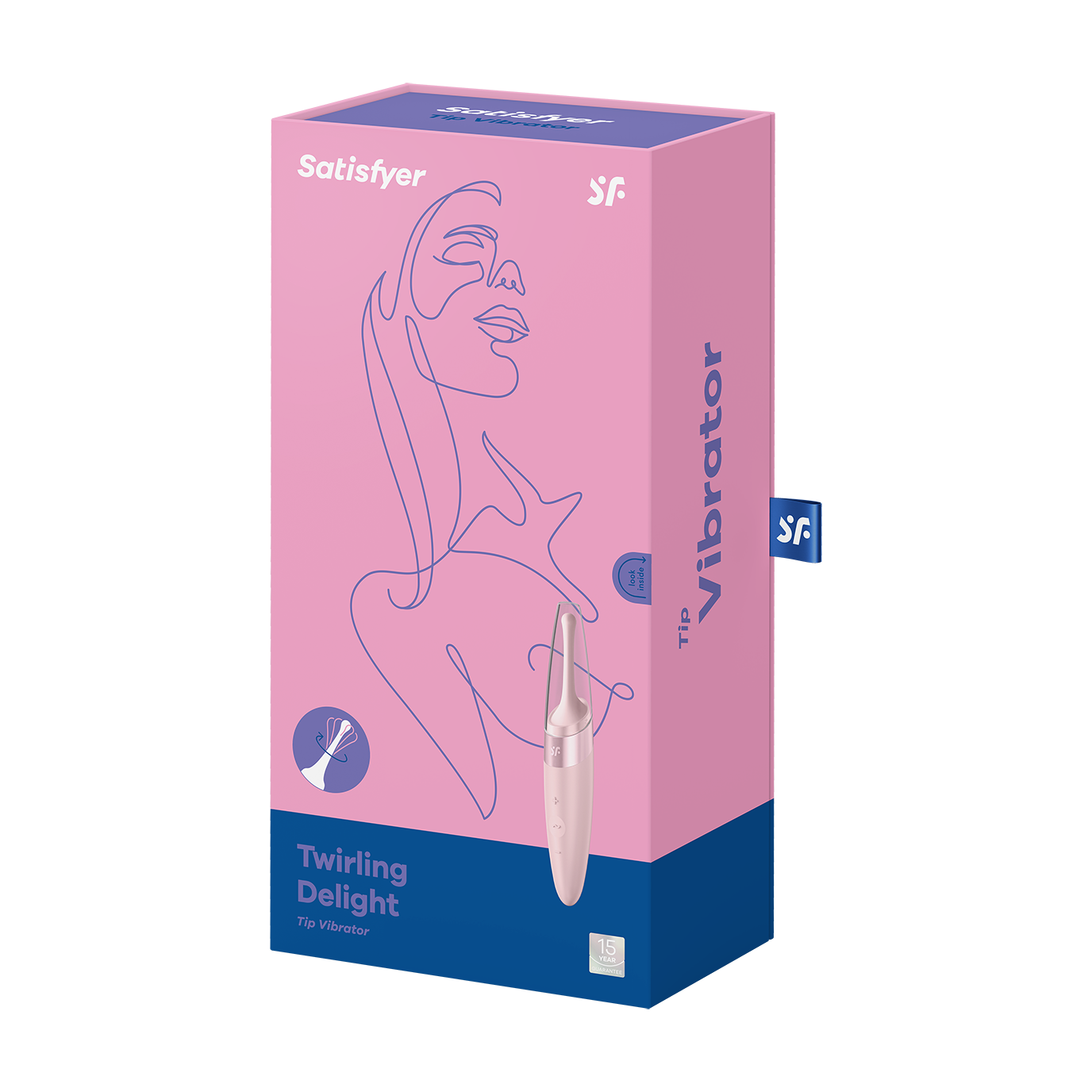 Перезаряжаемый точечный вибромассажер Twirling Delight (Розовый)