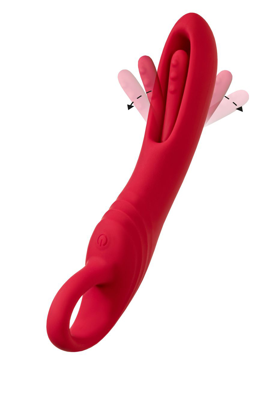 стимулятор с двигающимся язычком flovetta begonia, силикон, розовый, 18,5 см в Краснодаре