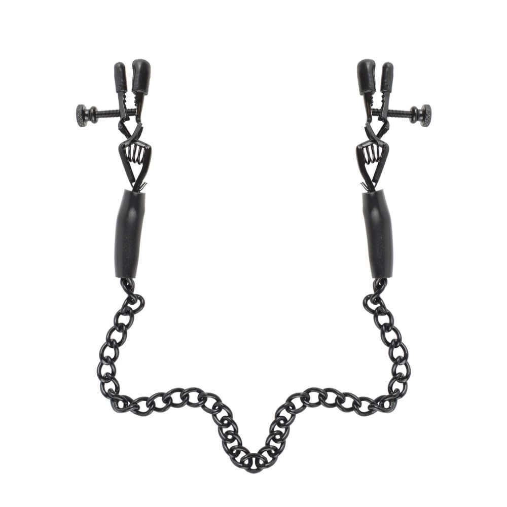 Зажимы для сосков Pipedream Adjustable Nipple Chain Clamps, черные