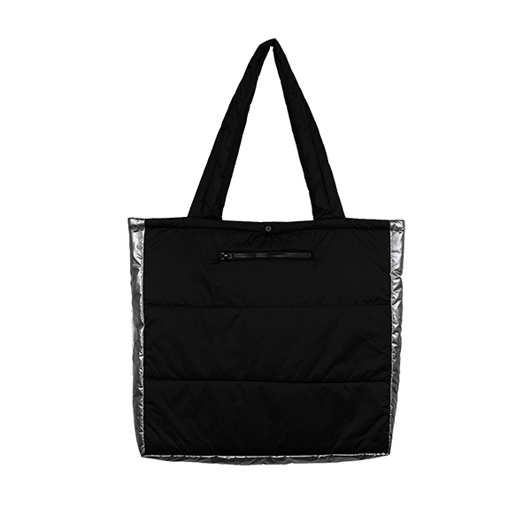 Сумка-шопер PinkRabbit, стёганая, чёрная