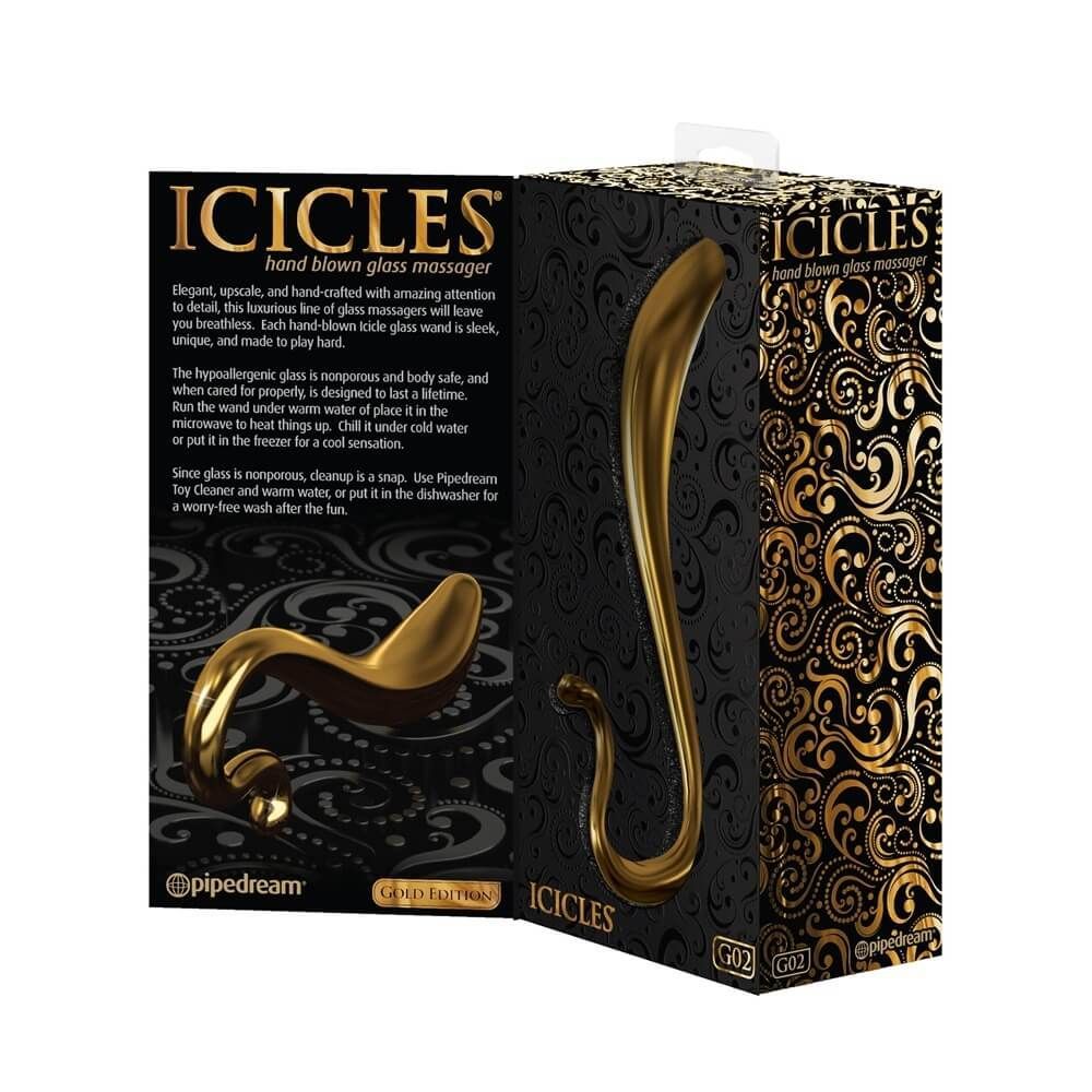 фаллоимитатор pipedream icicles gold edition g02, стеклянный в Краснодаре