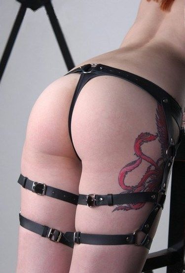 Бондажный комплект Подиум черный, размер S