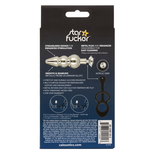 анальная елочка с эрекционным кольцом starfucker beaded plug в Краснодаре