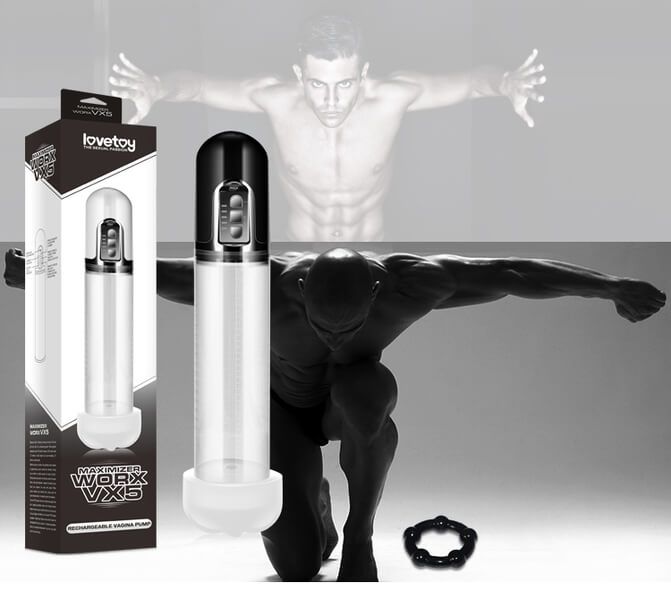 помпа мужская lovetoy maximizer worx vx5, белая в Краснодаре