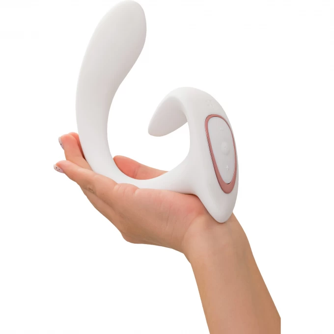 вагинально-клиторальный вибратор satisfyer g for goddess 1, белый, 27 см в Краснодаре