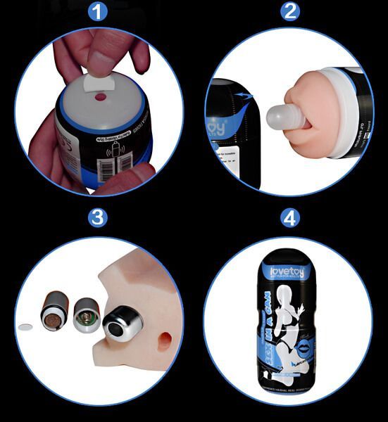 мастурбатор lovetoy sex in a can vibra mouth tunnel, с вибропулей в Краснодаре