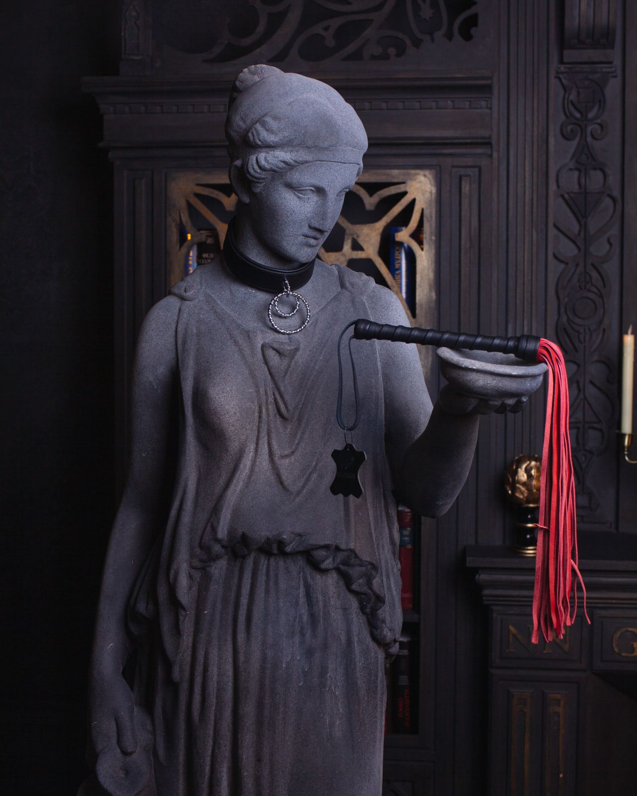 плеть scandal из натуральной кожи (black&red) в Краснодаре