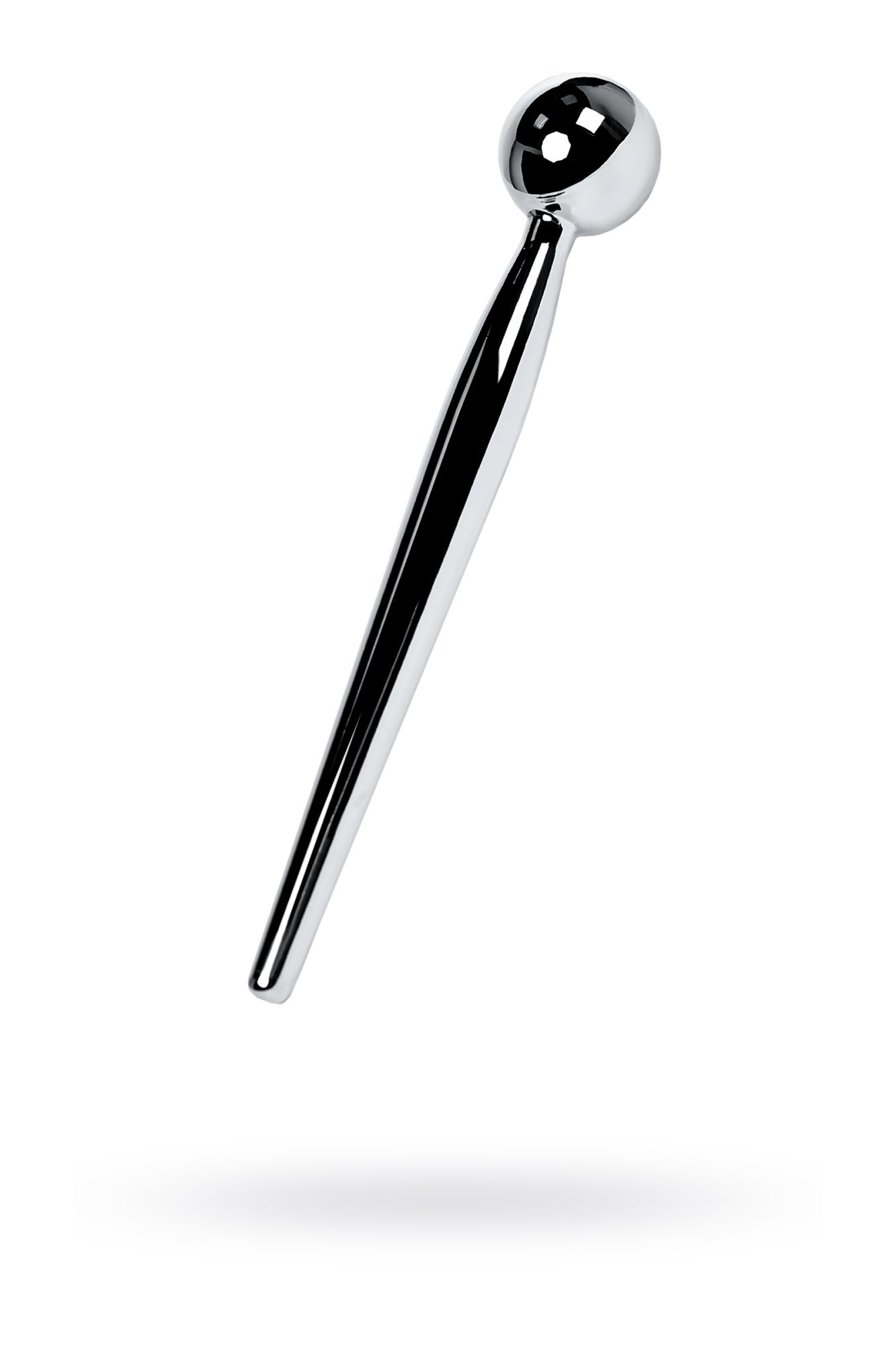 Уретральный плаг TOYFA Metal с ограничителем-шариком, серебряный