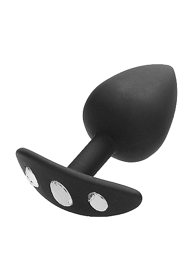 анальная пробка для ношения с кристаллом  diamond butt plug with handle в Краснодаре