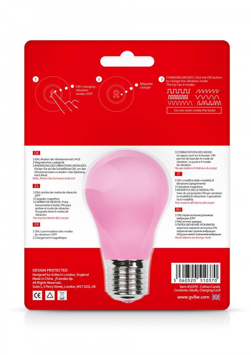 вибратор gvibe gbulb cotton candy, розовый в Краснодаре