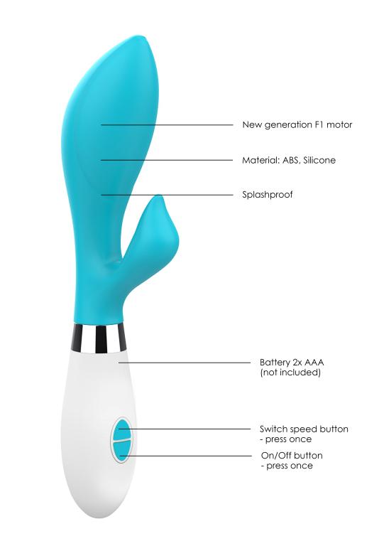 вибратор-кролик – achelois (бирюзовый) в Краснодаре