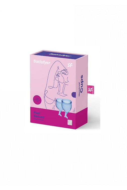 Набор менструальных чаш Satisfyer Feel secure Menstrual Cup (dark blue)