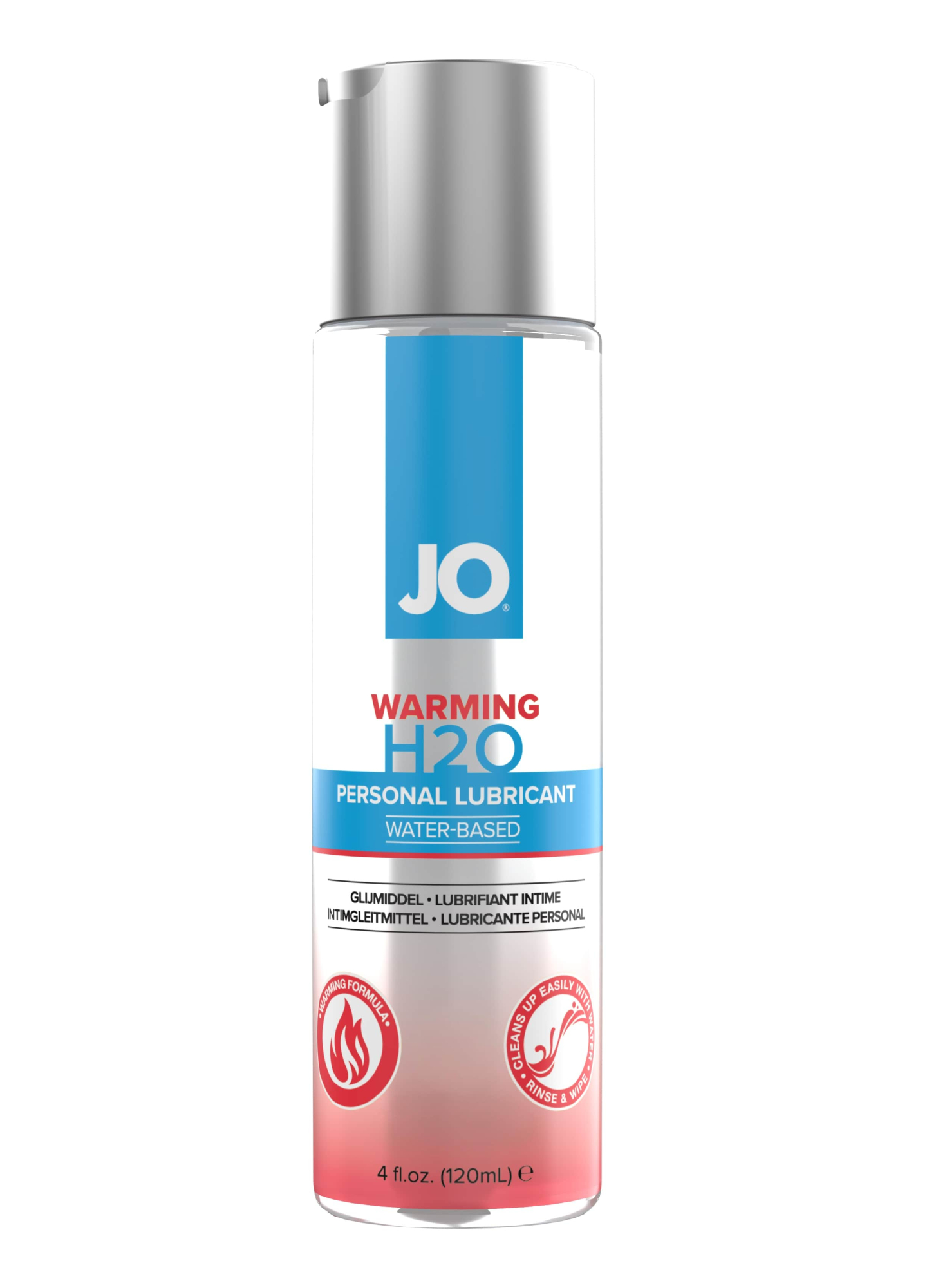Классический согревающий гель на водной основе / JO H2O Warming 4 oz - 120мл.