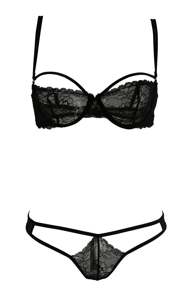 Эротическое комплект rene rofe 532131 черный, 44-46 в Краснодаре