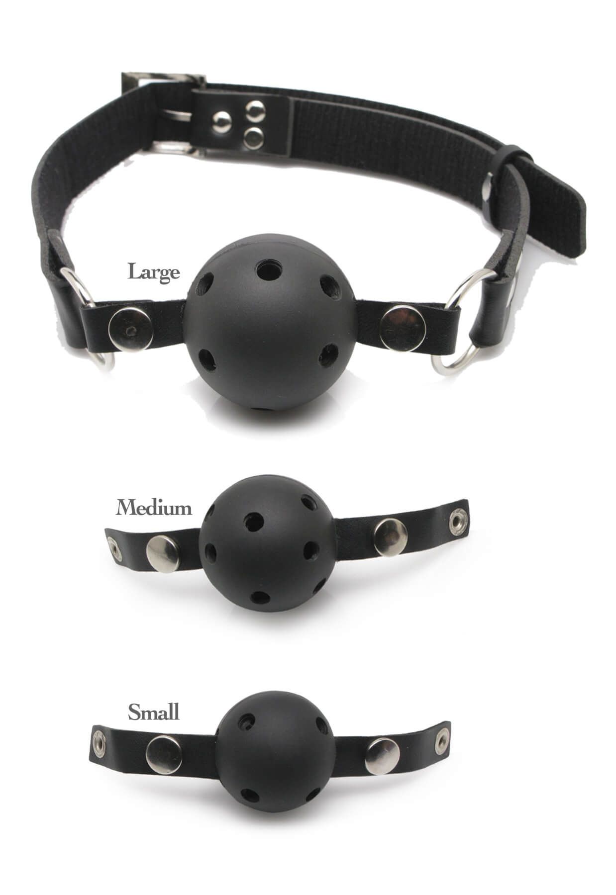 Набор кляпов Pipedream Ball Gag Training System, черный