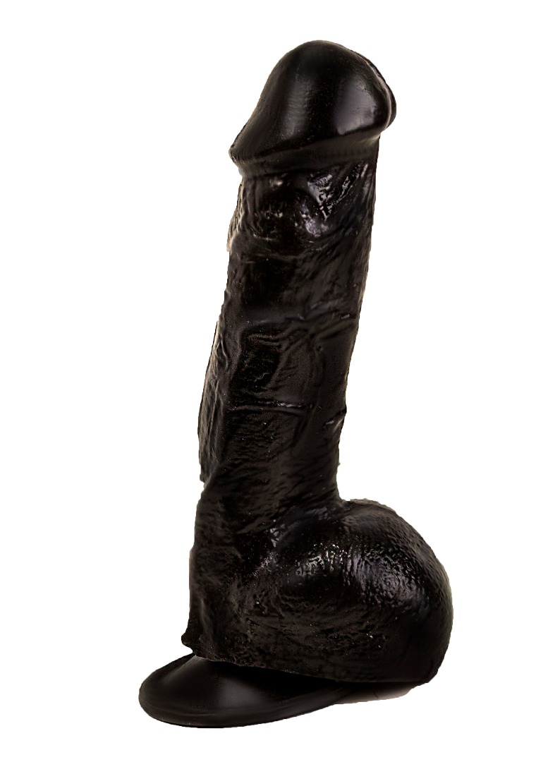 фаллоимитатор на присоске черный 401200ru в Краснодаре