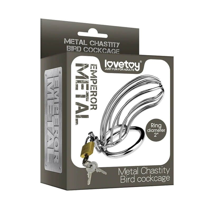 пояс верности lovetoy chastity bird cockcage, серебристый в Краснодаре