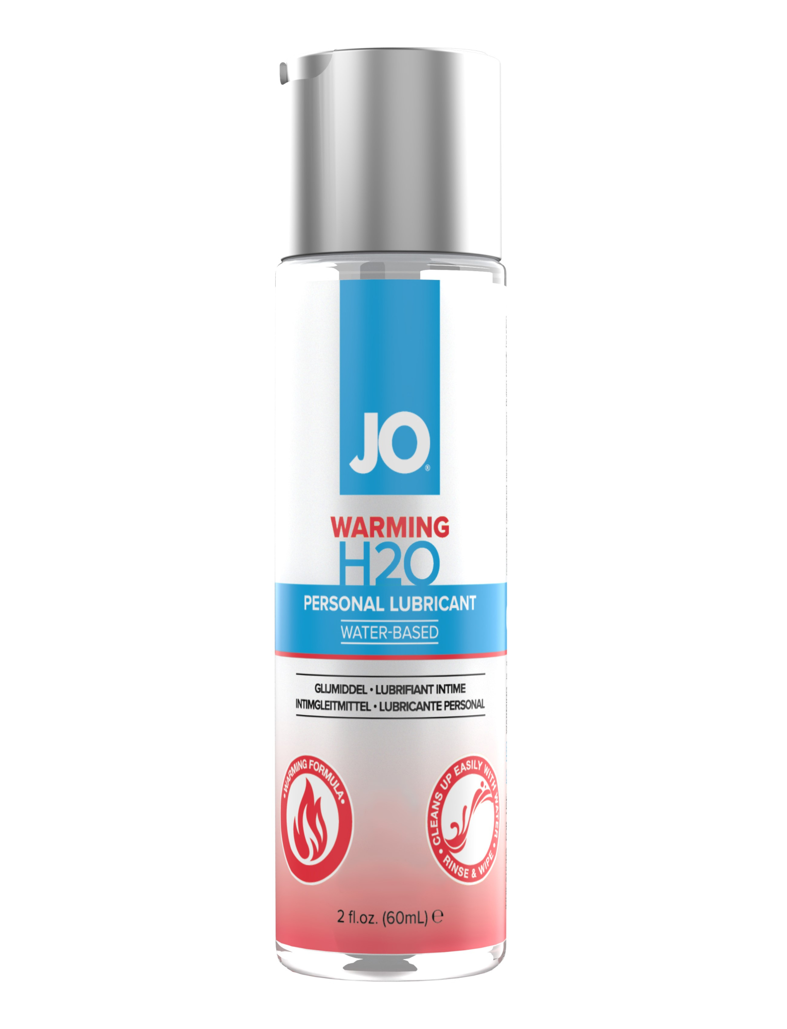 Классический согревающий гель на водной основе / JO H2O Warming 2 oz - 60мл.