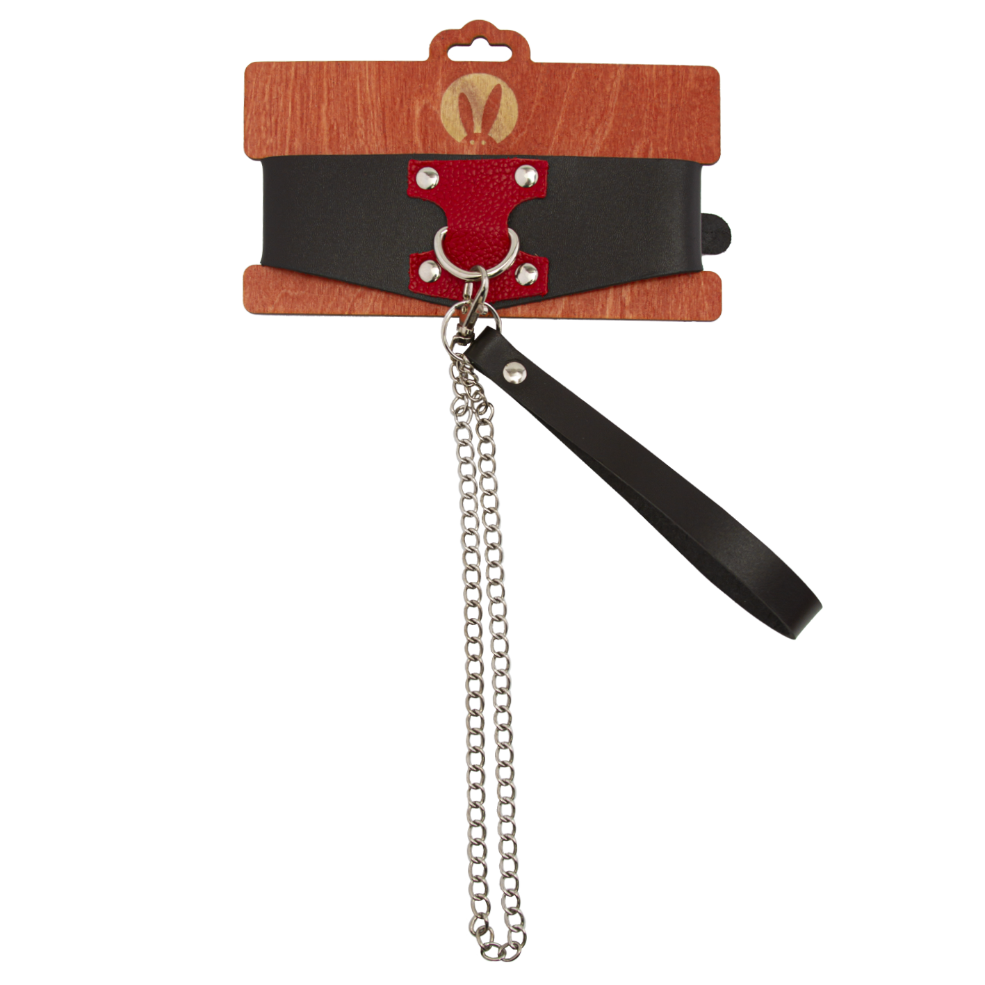 Ошейник с красным декором