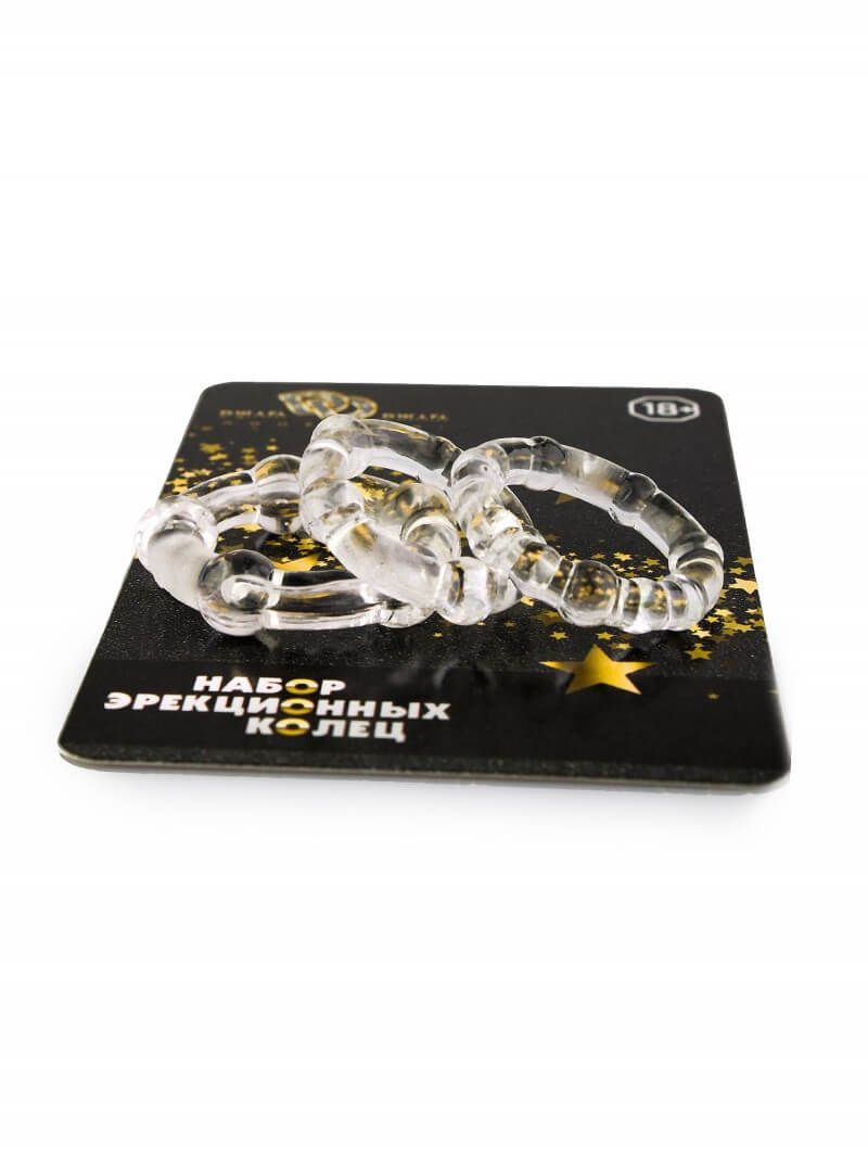 набор из трех прозрачных эрекционных колец в Краснодаре