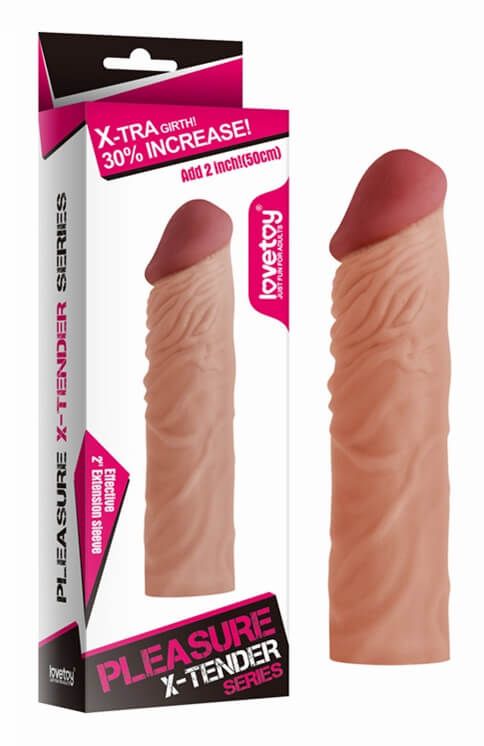 насадка удлиняющая lovetoy pleasure x-tender, без вибрации в Краснодаре