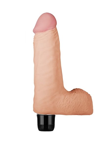 Вибратор с мошонкой Lovetoy Real Feel Realistic, телесный
