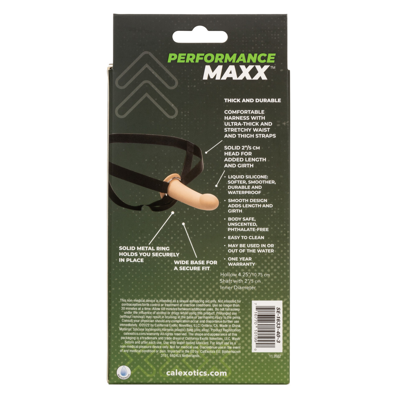 фаллопротез из силикона performance maxx extension with harness (15,75 х 5 см.) в Краснодаре