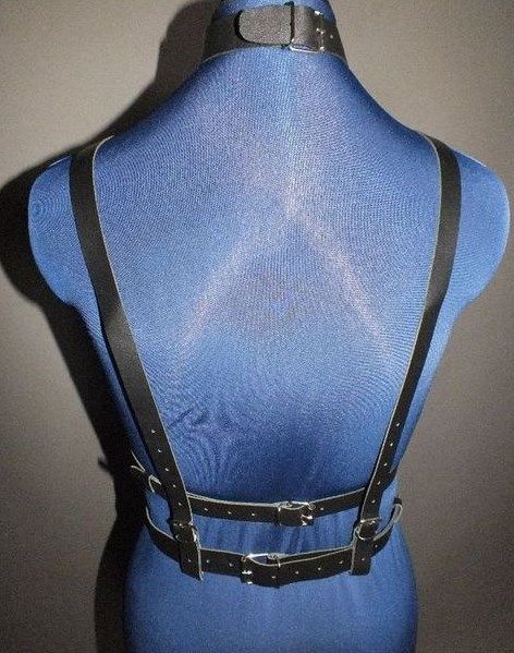 Эротическое бондажный комплект подиум с ошейником, черный в Краснодаре