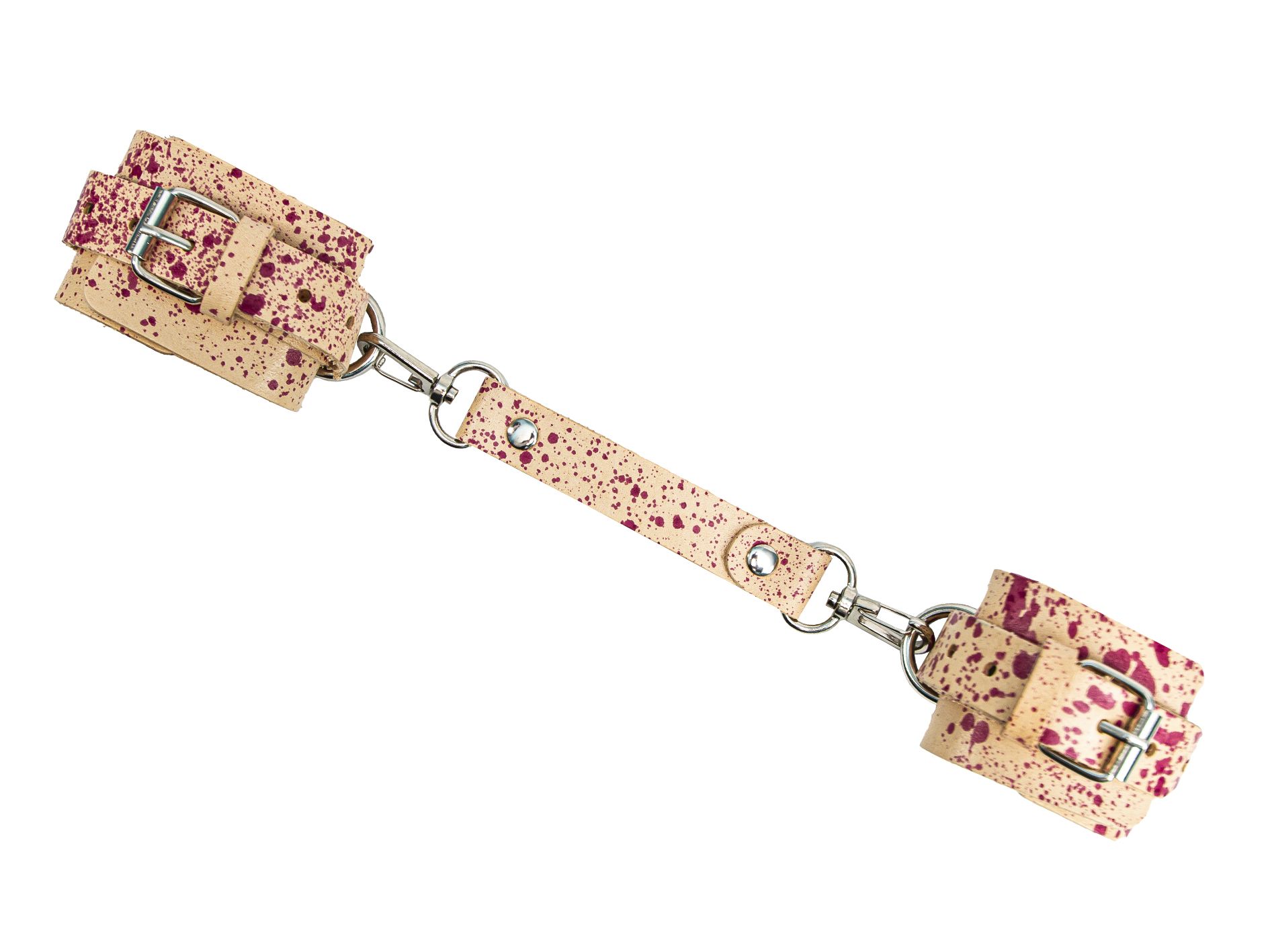 наручники широкие сплэш ручная окраска, красные брызги в Краснодаре