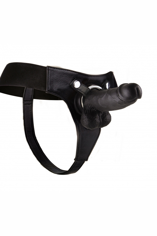 страпон с кожаными трусиками realistic - 8 inch в Краснодаре