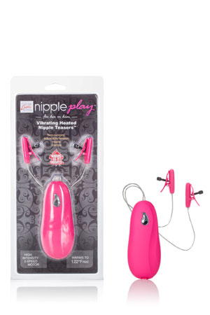 Зажимы на соски Nipple play с вибрацией