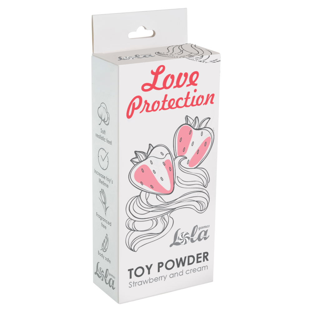 пудра для игрушек ароматизированная love protection клубника со сливками 30гр 1820-01lola в Краснодаре