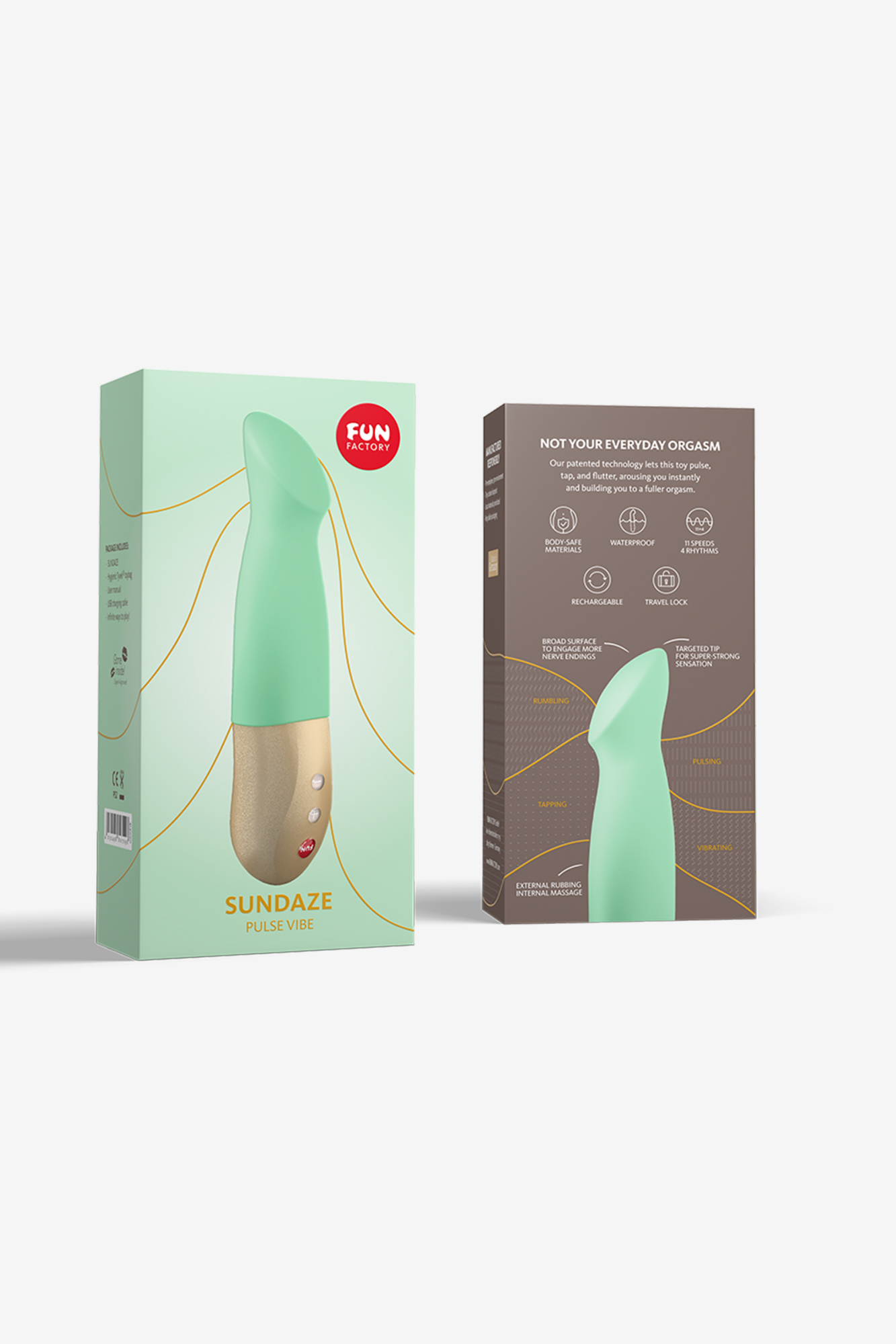 непревзайдённый пульсатор-вибратор ff sundaze, мятный. 4130001 в Краснодаре