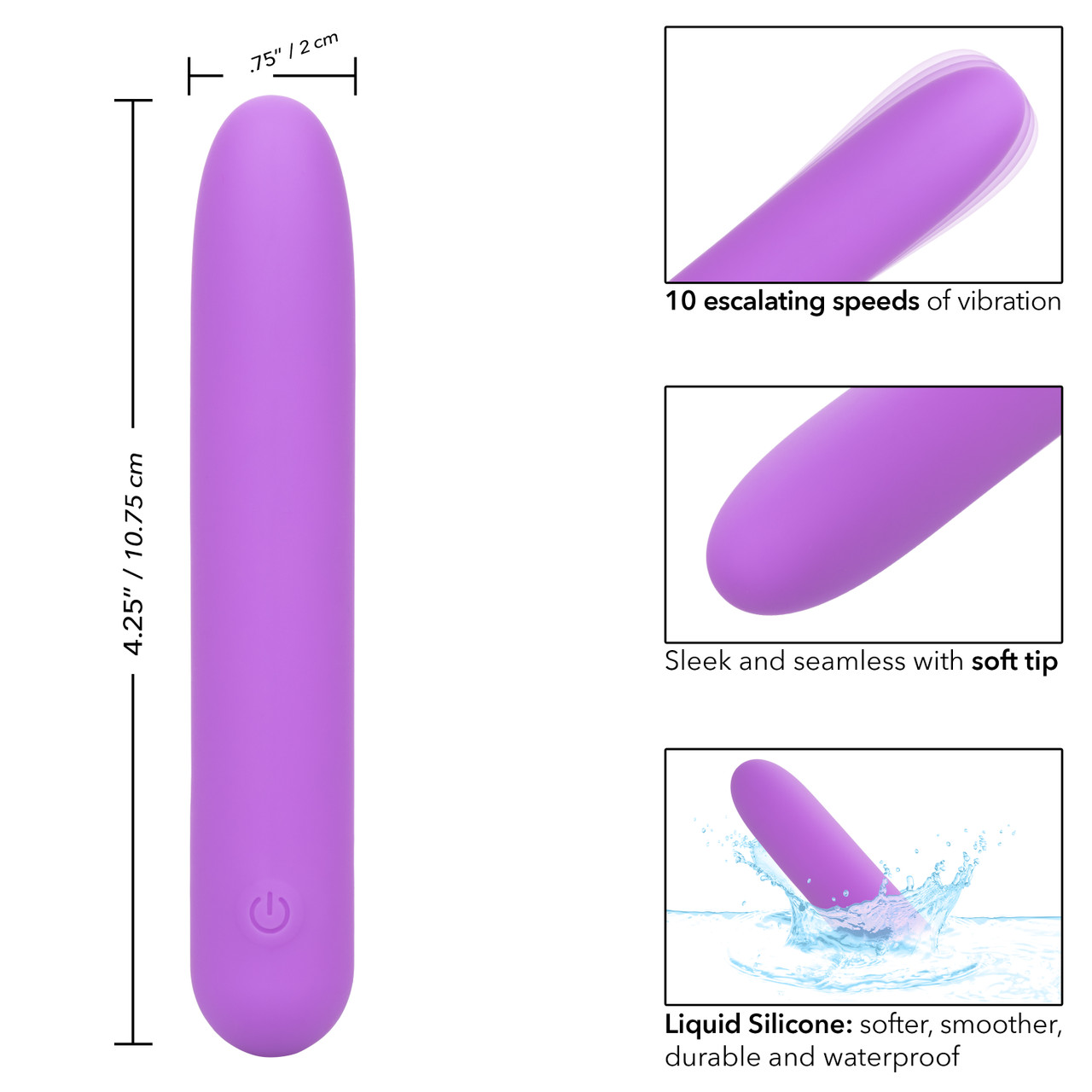мини вибромассажер bliss liquid silicone mini vibe в Краснодаре