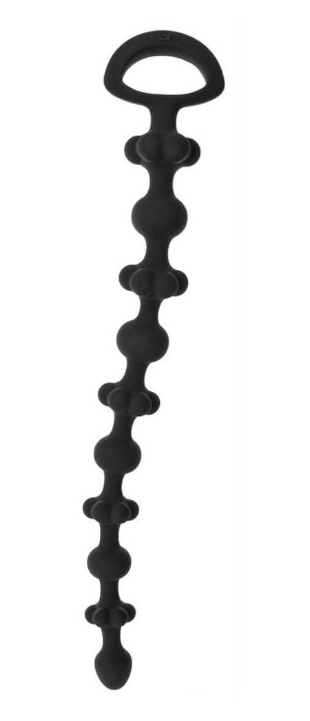 Анальная цепочка Shots Media Flower Chain, чёрная