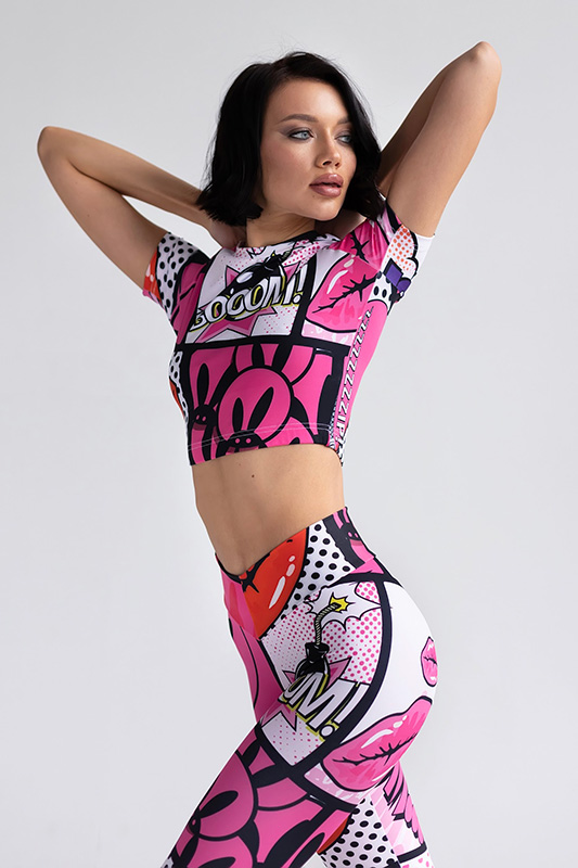 Кроп-топ PinkRabbit BOOM!