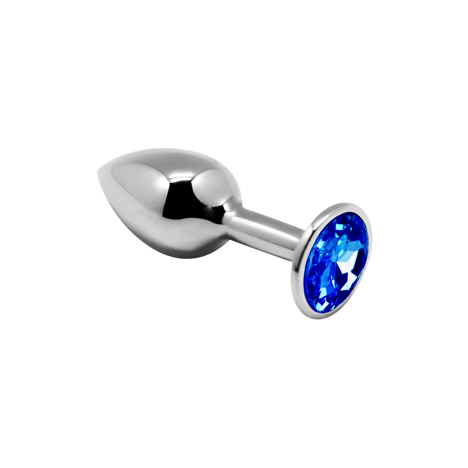 анальная пробка mini metal butt plug anal pleasure blue s 70090al в Краснодаре