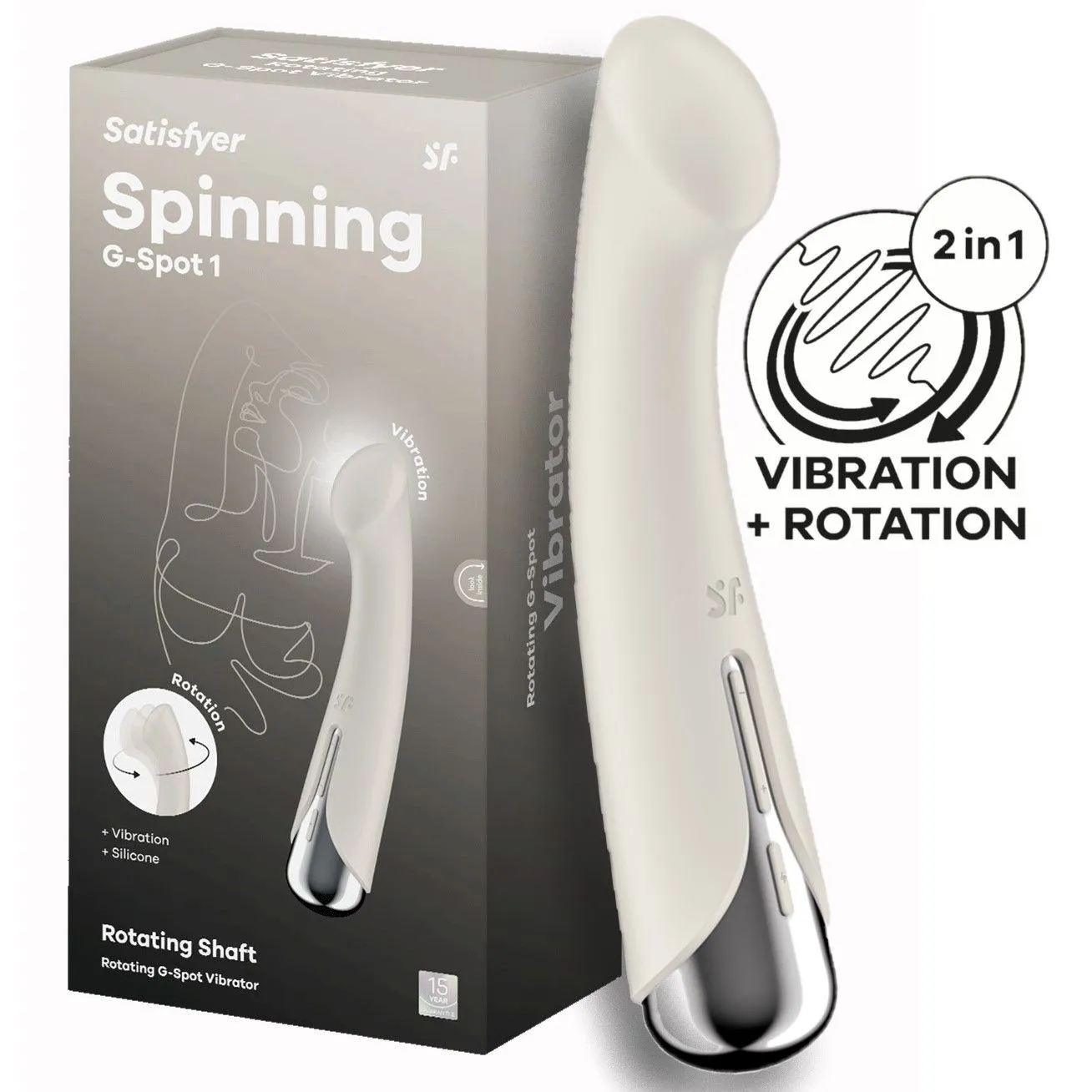 вибромассажер spinning g-spot 1 (beige)  в Краснодаре