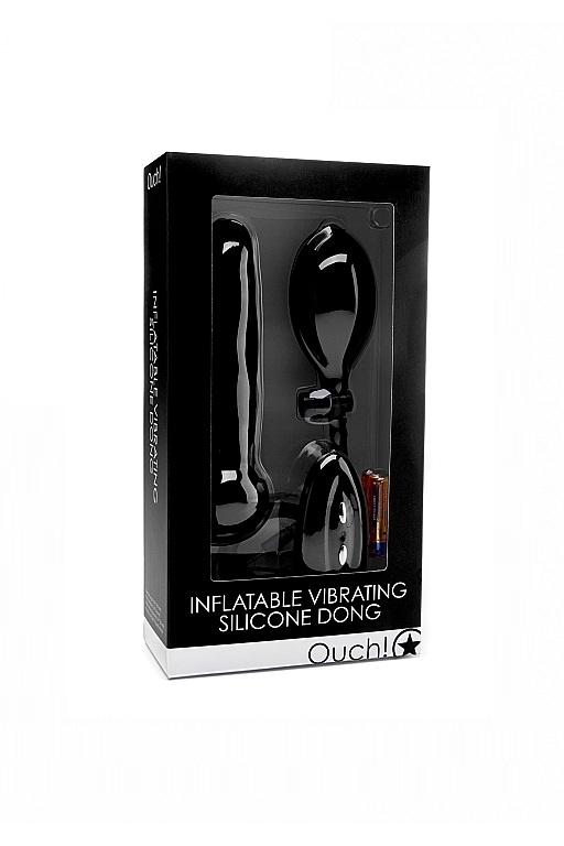 надувной вибрационный фаллоимитатор inflatable vibrating silicone dong в Краснодаре