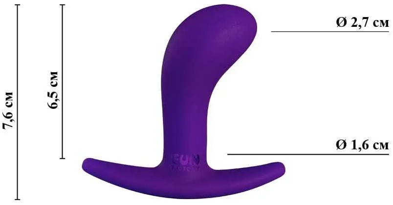 анальная пробка ff bootie small, фиолетовая. 24906 в Краснодаре