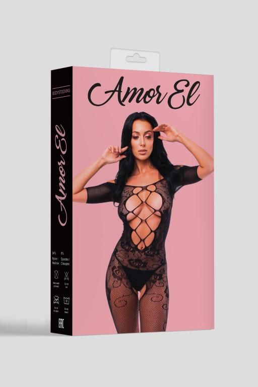 Эротическое кетсьюит (боди-комбинезон) cristina s/l черный в Краснодаре