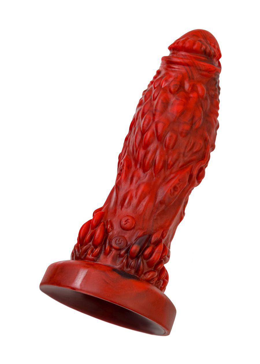 вибратор black&red by toyfa monster docus, силикон, красно-черный, 20 см в Краснодаре