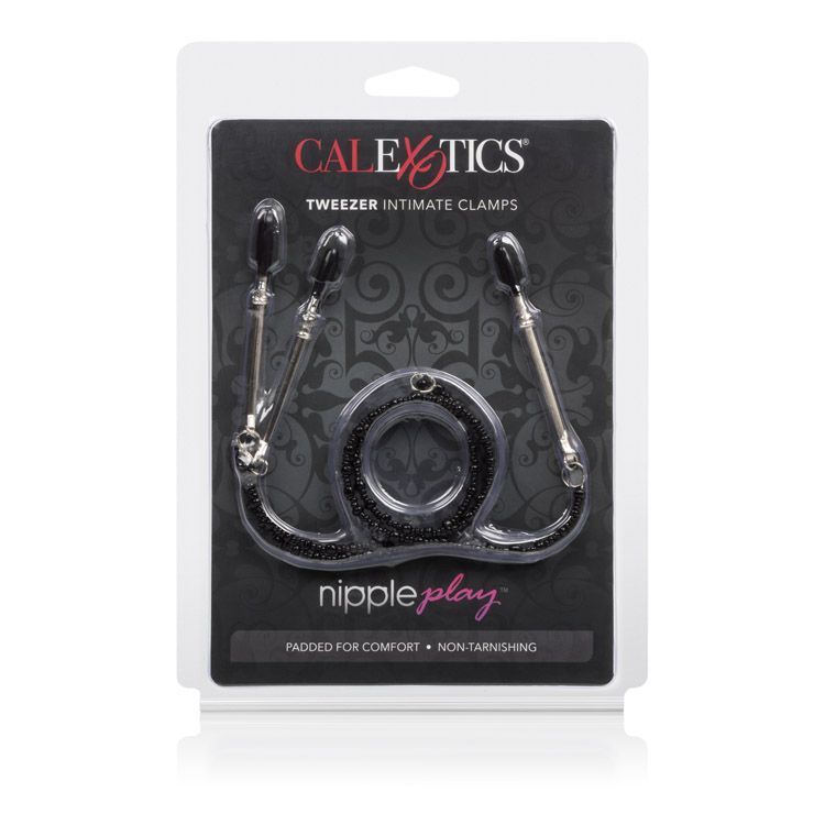 зажимы для сосков california exotic tweezer intimate clamps, черные в Краснодаре