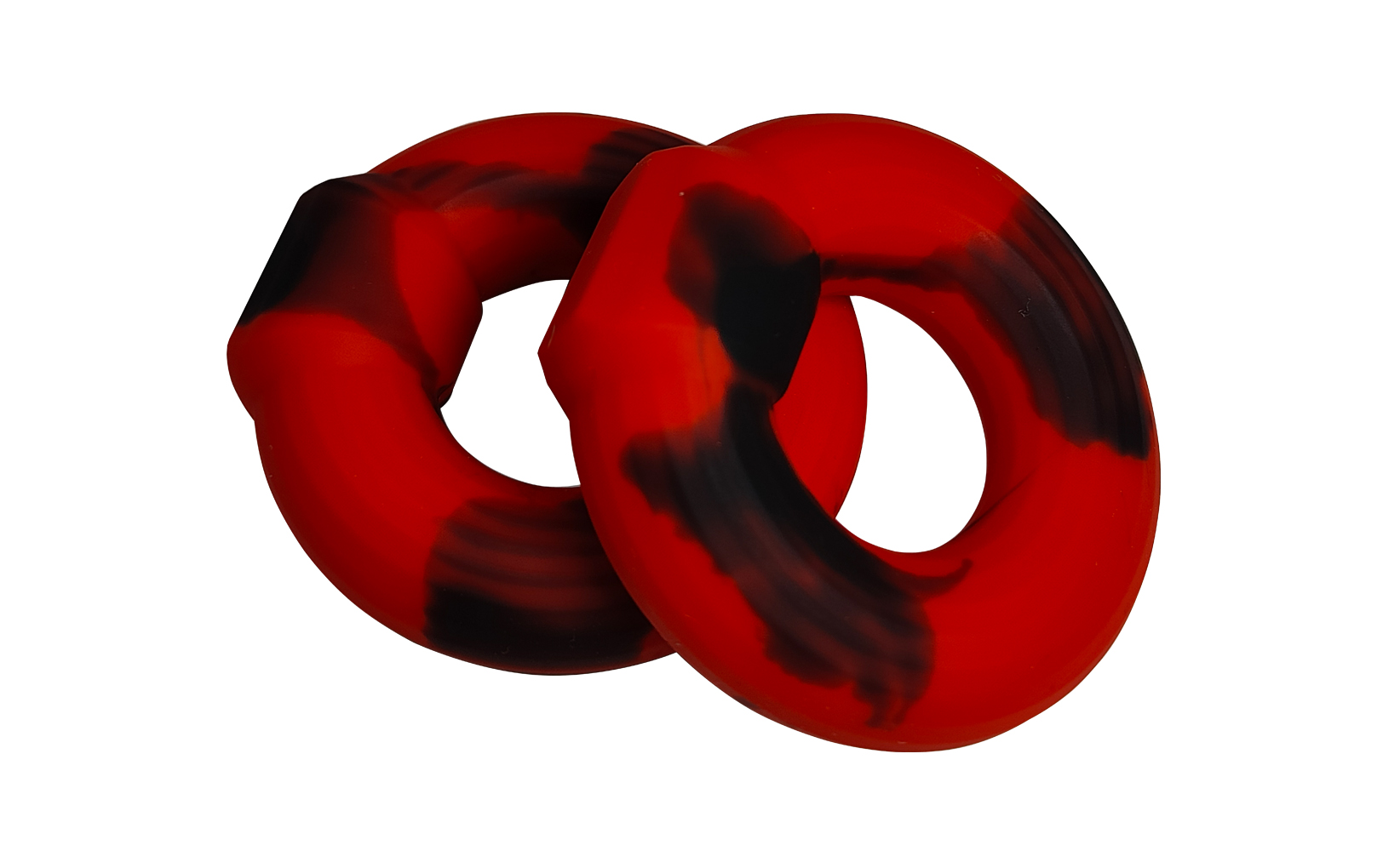набор из 3 силиконовых колец, красно-черный градиент в Краснодаре