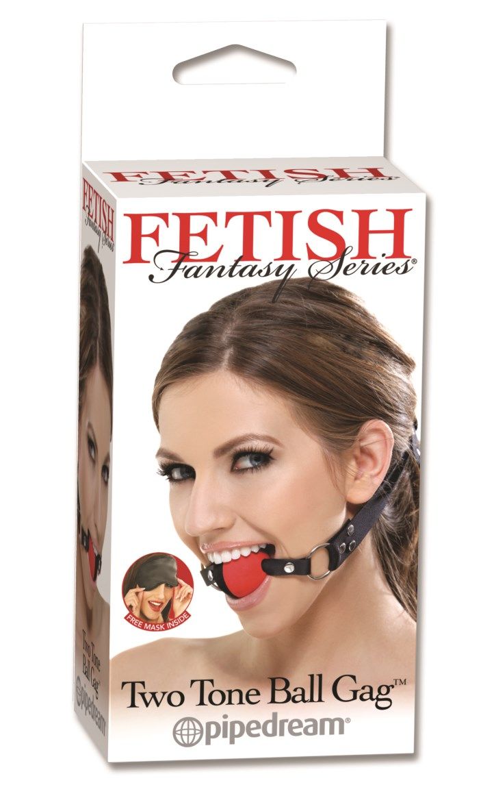 кляп pipedream two tone ball gag, красный в Краснодаре