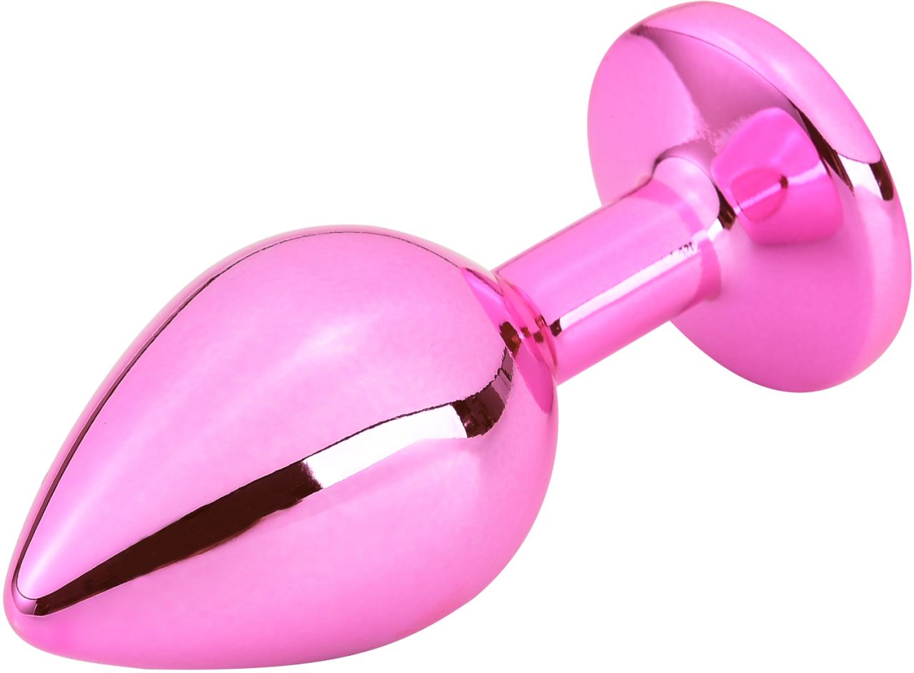 розовая алюминивая анальная пробка large в Краснодаре