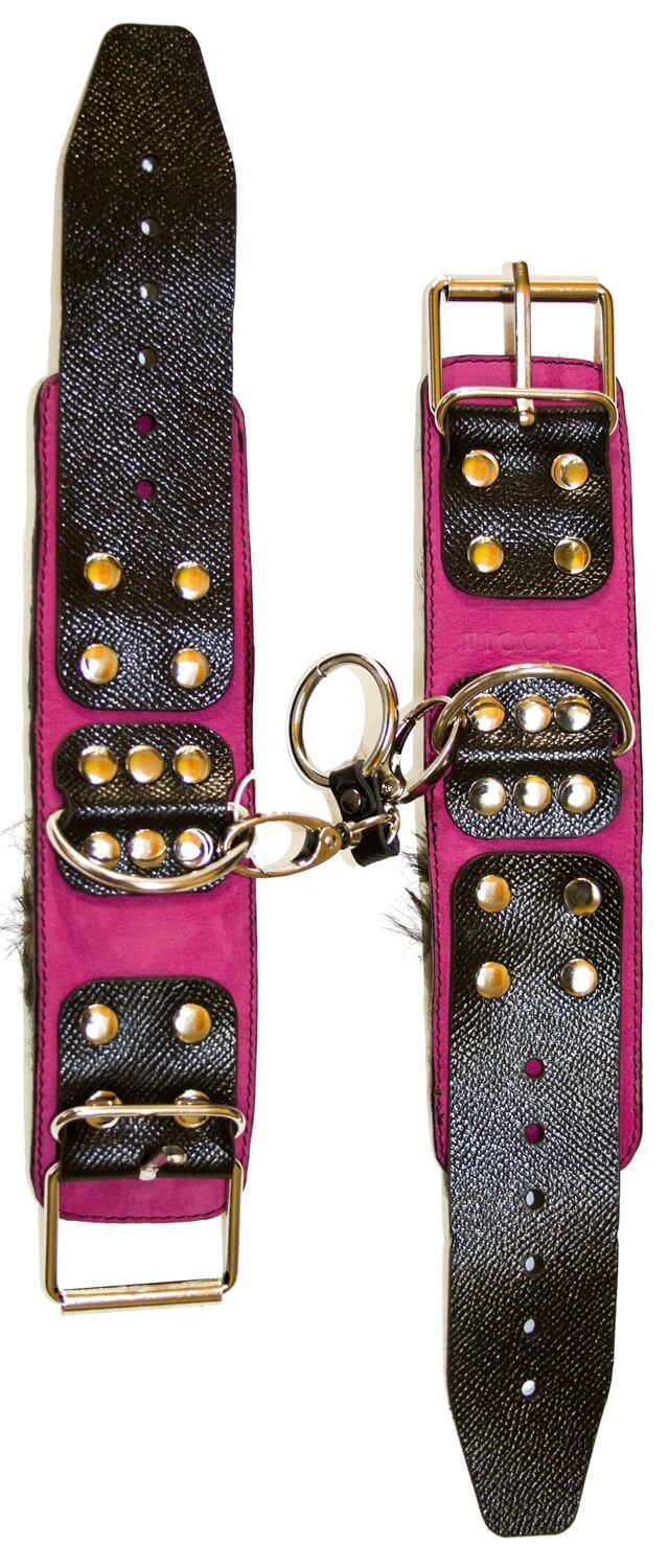 наручники декоративные с мехом piccola, розовые в Краснодаре