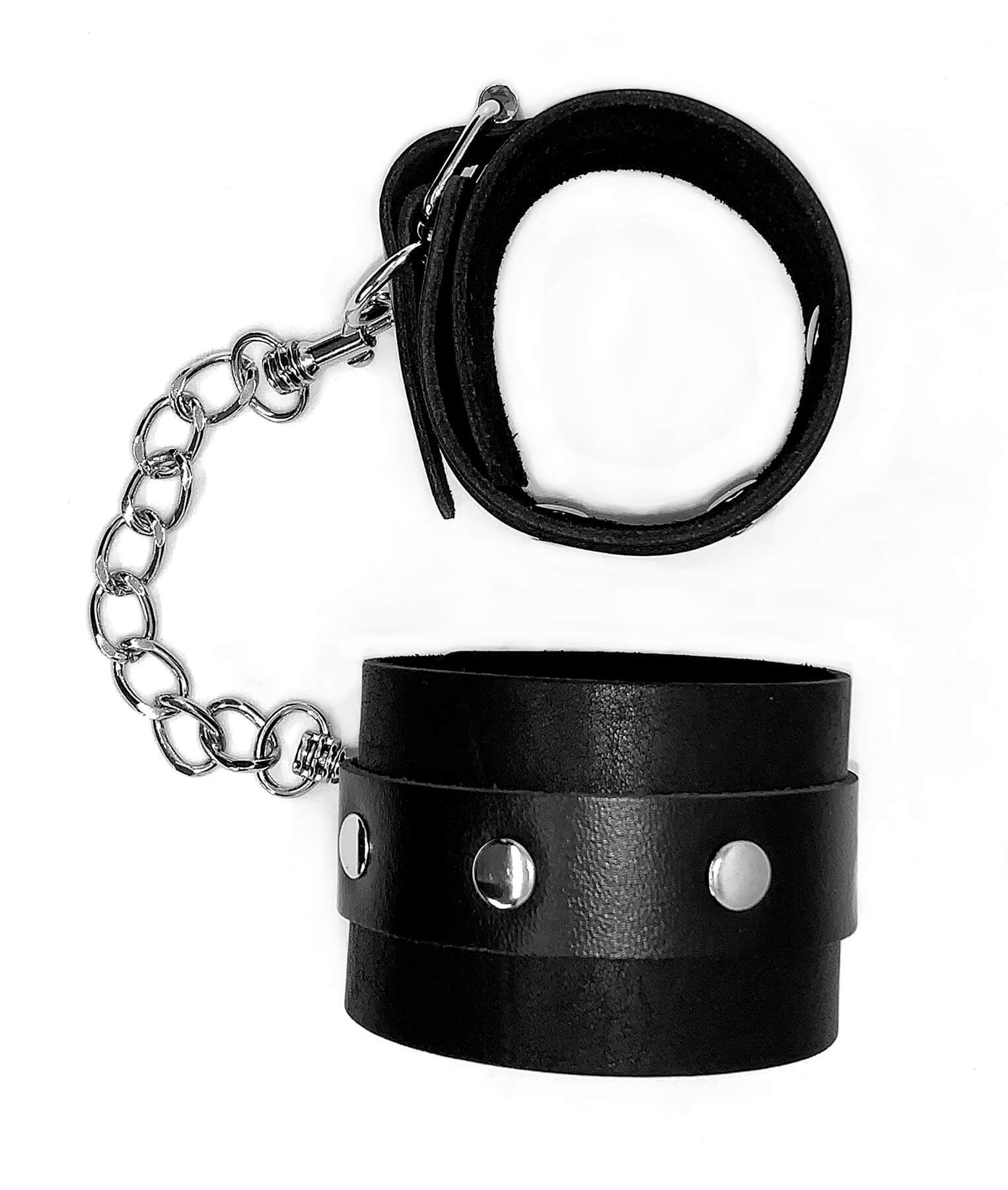 наручники декоративные с клёпками i sexy жесткое подчинение s, черные в Краснодаре