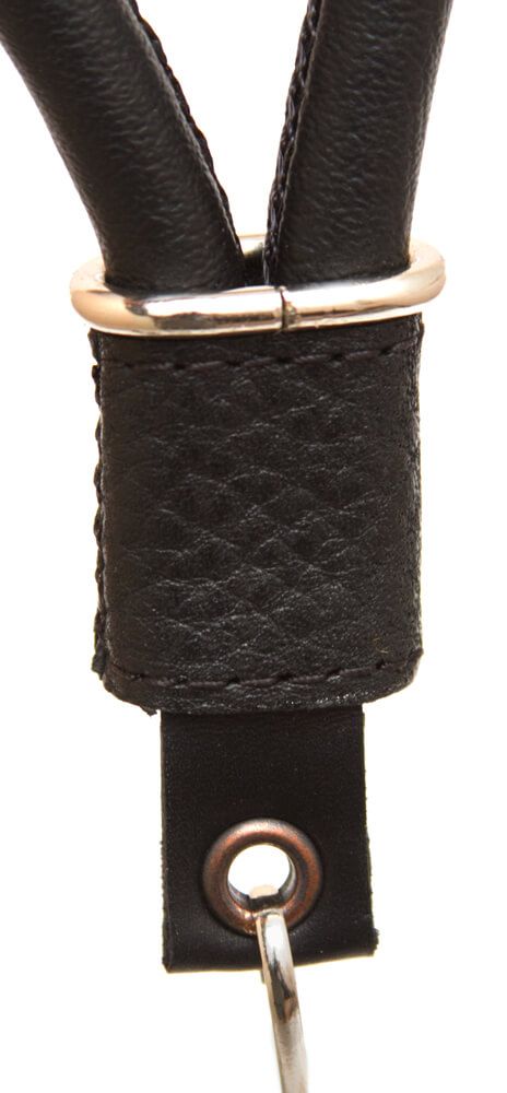 ошейник меховой с поводком, чёрный в Краснодаре